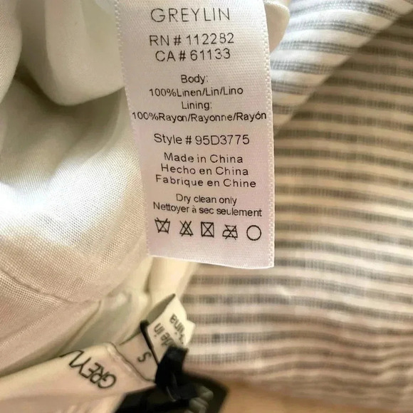 Greylin Linen Striped Sleeveless Mini Dress - Picture 8 of 9